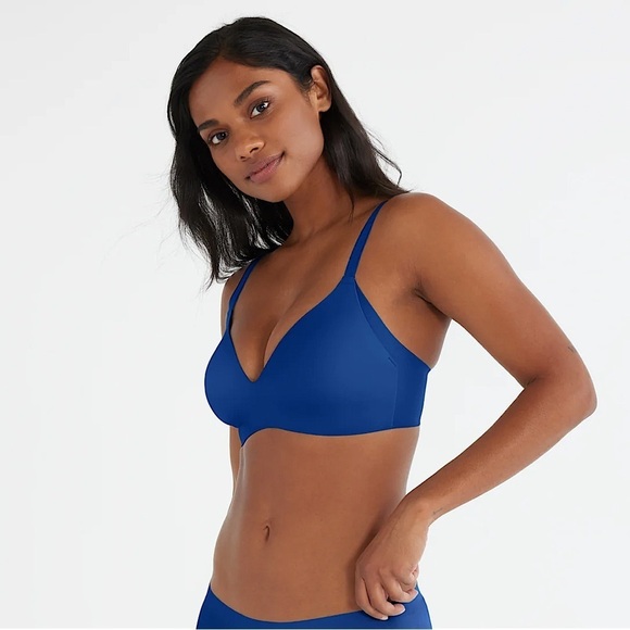 Knix WingWoman Countour Wireless Supportive Bra Cobalt 7 (36DD, 38DD, 36E/DDD) - Picture 2 of 10